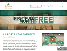 Tablet Screenshot of laporteselfstorage.com
